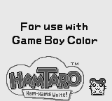 "For use with Game Boy Color"