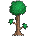 The oldest tree in Terraria stands alone.