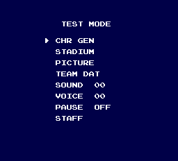 Pro Yakyuu World Stadium '91 Test Mode.png