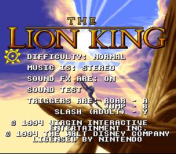 The Lion King (SNES) - The Cutting Room Floor