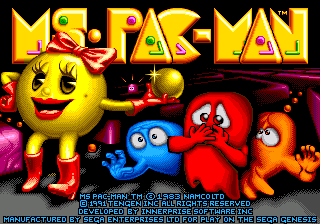 Ms. Pac-Man (Genesis) - The Cutting Room Floor