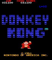 donkey kong arcade game screen