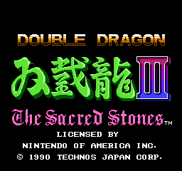 double dragon 3 nes complete