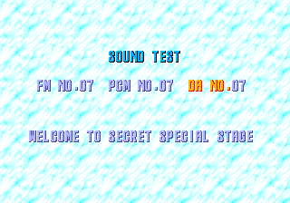 WELCOME TO SECRET SPECIAL STAGE
