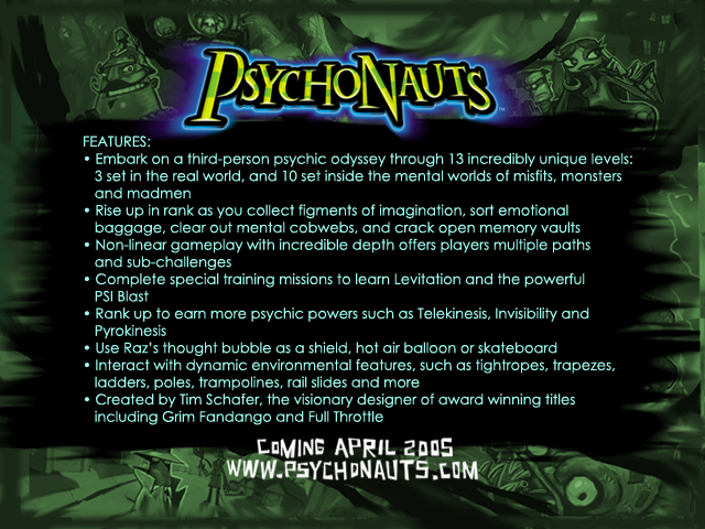 Psychonauts Windows The Cutting Room Floor