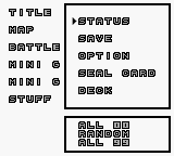 Bikkuriman 2000 - Charging Card GB J GBC Debug Menu.png