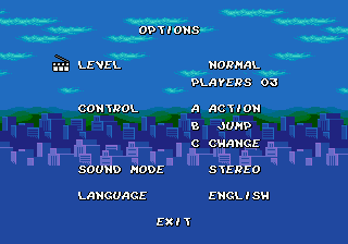 Animaniacs Genesis EUR Options.png