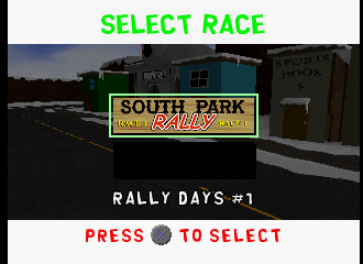 SouthParkRallyPS1 Final SelectRace.png