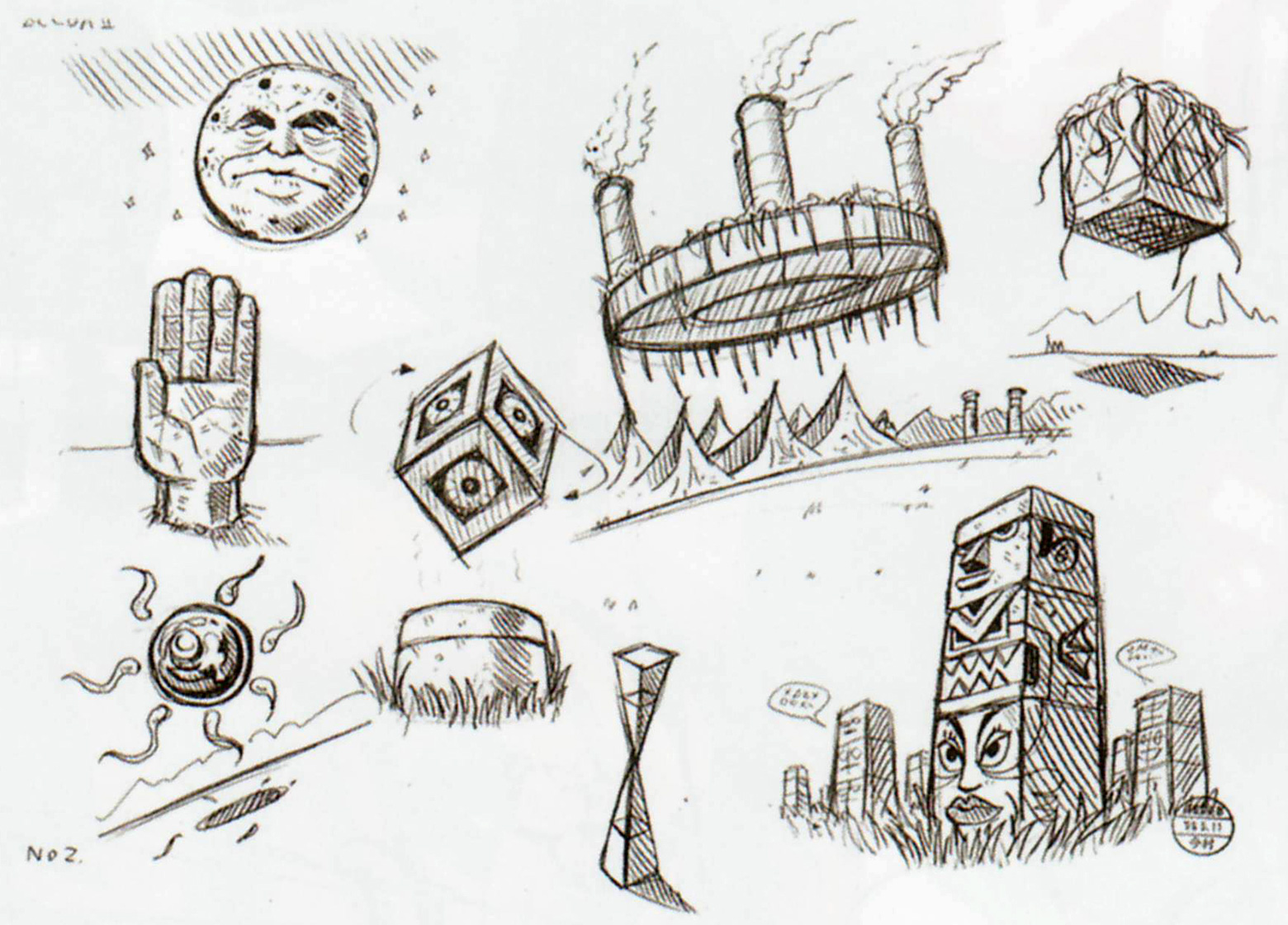 Majora mask concept art