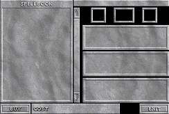 Spellbook 1.0 - it uses tables and has a guestbook.