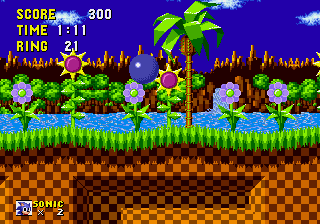Moving Green Hill Zone Background 