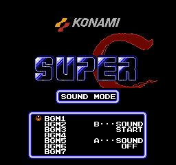 SUPER CONTRA for NES from Konami 