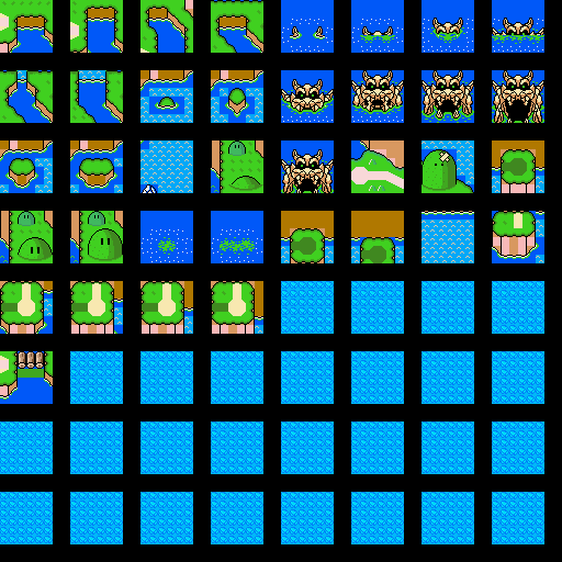 super mario world tiles