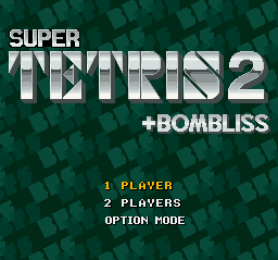 Super Tetris 2 + Bombliss (SNES) - The Cutting Room Floor