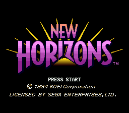 new horizons sega genesis