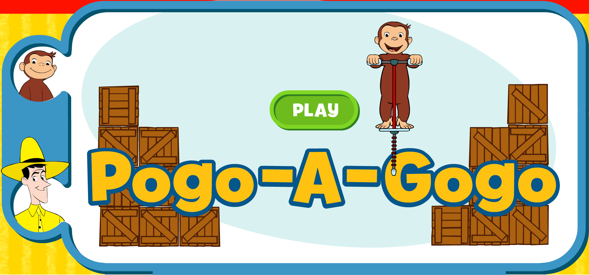 Gogo kids. Любопытный Джордж игра. Curious George title Screen. Go go Pogo Cat. Gogo cartoon in English.