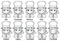 AHatIntime Prerelease Hat Girl Expression sketches.jpg