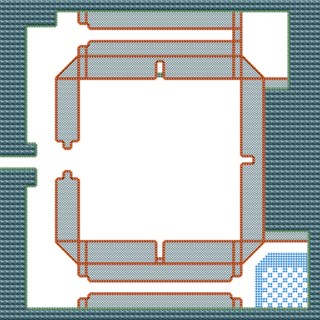 The map of the final unused stage. Note that no objects appear on this map due to a lack of placeholder tiles.
