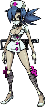 Skullgirls valentine pink crosses.png