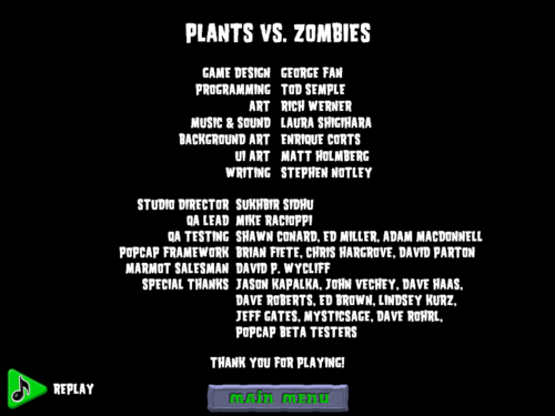 Proto:Plants vs. Zombies (Windows, Mac OS X)/0.1.1.1014 - The Cutting Room  Floor