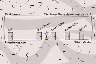 Screenshot of The Fancy Pants Adventure: World 1 (Browser, 2006