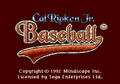 Cal Ripken Jr Baseball Genesis Title.png