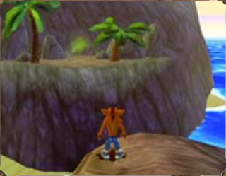 Crash Twinsanity-Prerelease PrimaGuideNSanityIslandShortcutCave.png