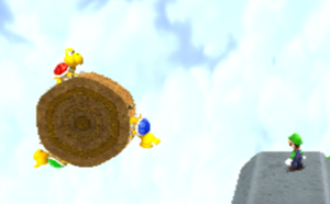 The 3 Mega Koopa Troopas from Supermassive Galaxy, with the unused Red and Blue variations.