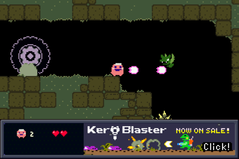 RELEASE] Kero Blaster v1.1 - Port two free spin-off games pink