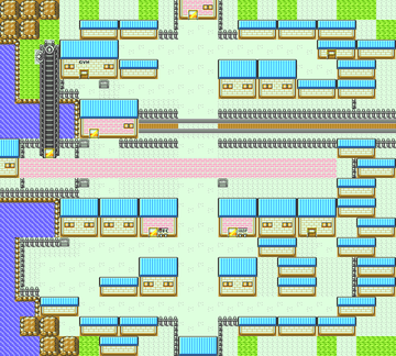 Pokemon Heart Gold and Soul Silver - Goldenrod City (Pokemon on