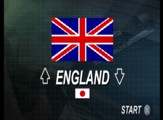 "England" option in the Japanese release