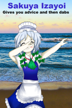 Sakuya Izayoi Gives You Advice And Dabs-Library Capsul.png