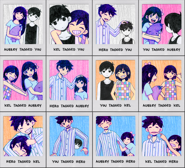 OMORI and gang but their own color sprites follows the NES color palettes :  r/OMORI