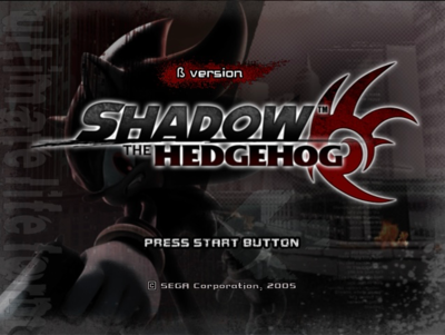 Shadow The Hedgehog (Beta Design)