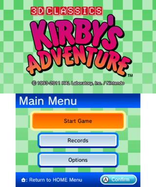 3d classics kirby's adventure