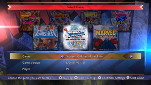 MarvelvsCapcomFightingCollectionArcadeClassicsGameSelect.png