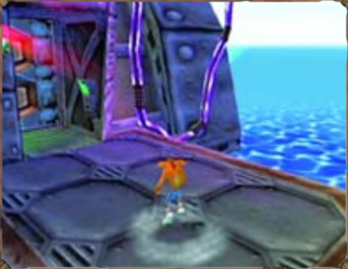 Crash Twinsanity-Prerelease PrimaGuideIcebergLabDoor.png