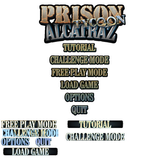 Prison Tycoon Alcatraz main menu options.png