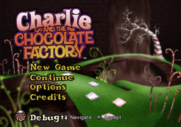 Charlie and the Chocolate Factory (PlayStation 2)-Debug-Main Menu.png