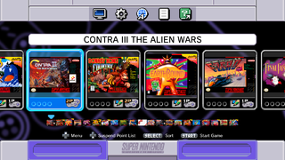 snes menu