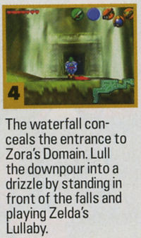 The Waterfall red arrow from Nintendo Power.