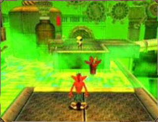 Crash Twinsanity-Prerelease PrimaGuideBoilerRoomDoomBridge.png