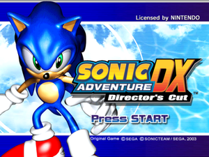 Sonic Adventure DX Director's Cut (GameCube)-title.png