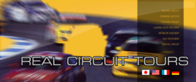 The Gran Turismo 4 event flier is used, stating track names in all caps.