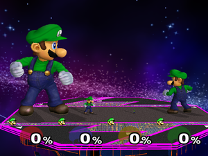 super smash bros melee luigi