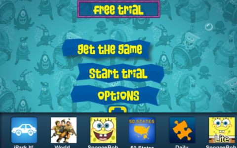 Main menu with the demo mode enabled