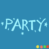 AHatIntime party sign.png